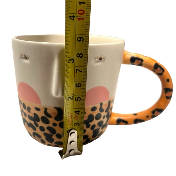 Anthropologie Fotini Tikkou Visage Mug Face Hand Painted Stoneware Mug - Picture 7 of 9